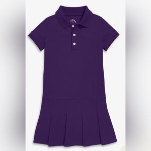 Primary Kids Short Sleeve Pique Polo Dress Size 6-7